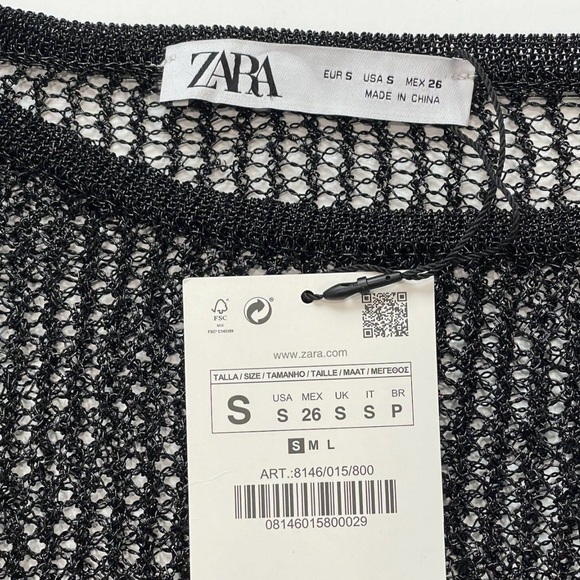 Metallic Mesh Knit Top - Picture 2 of 7